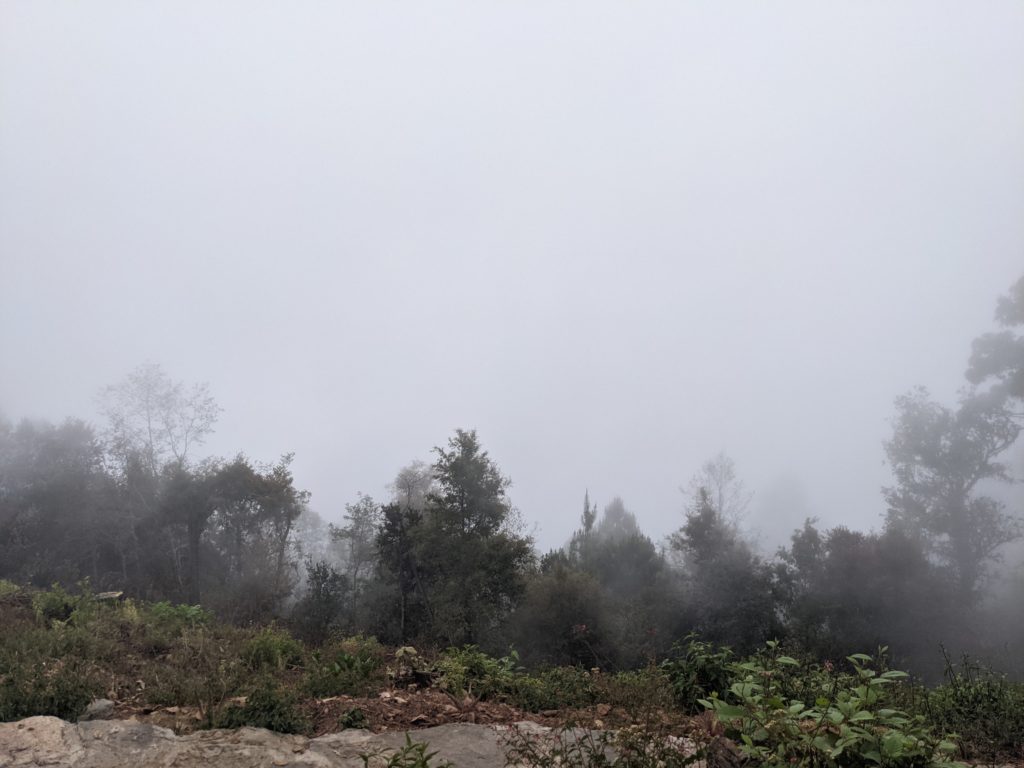 Cloudy sky in San José del Pacifico.