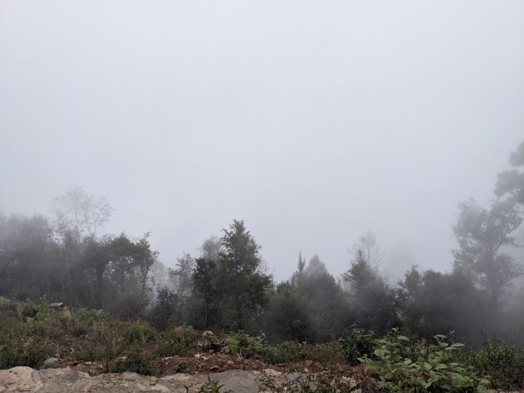 Cloudy sky in san jose del pacifico