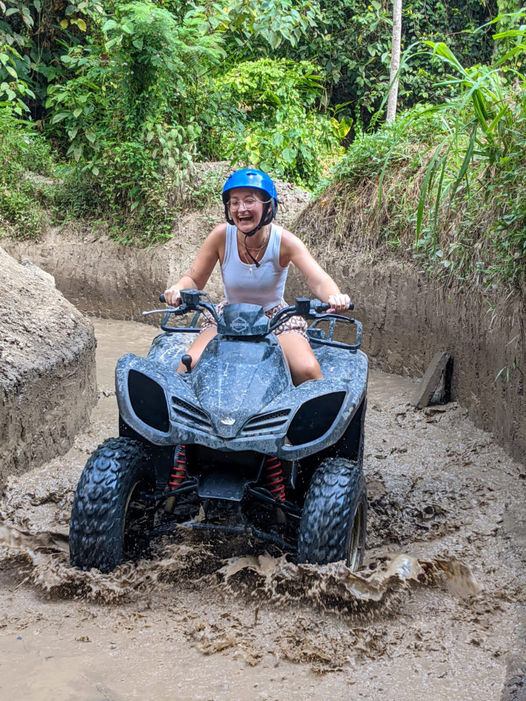 Things to do in Ubud - girl riding ATV